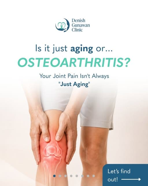 Is it just aging or osteoarthritis?