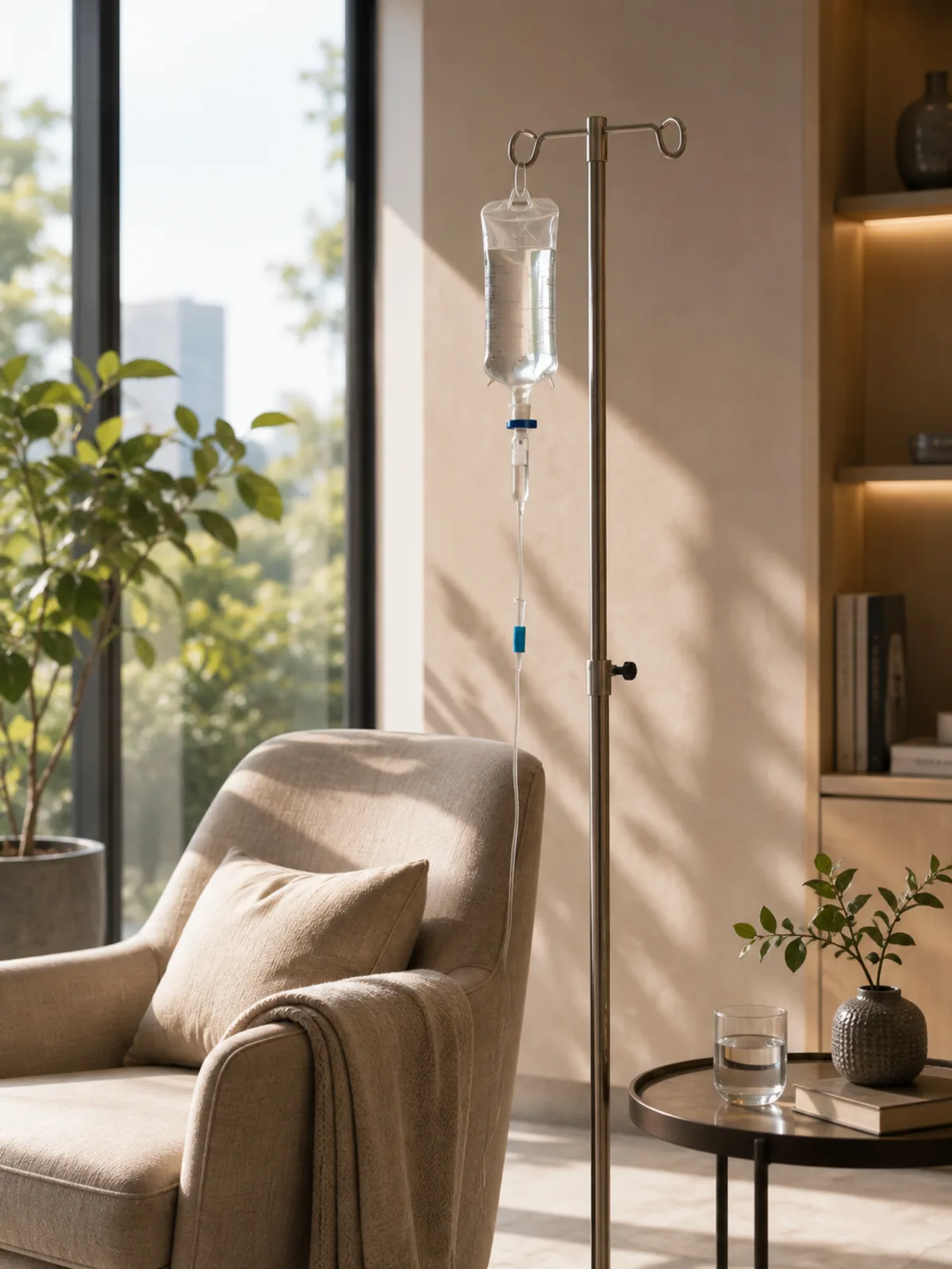 Infusion therapy administered in a home setting